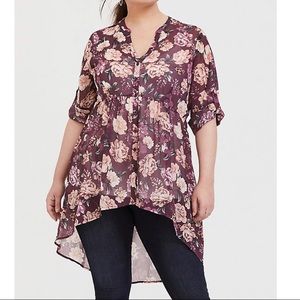 Torrid hi-low tunic